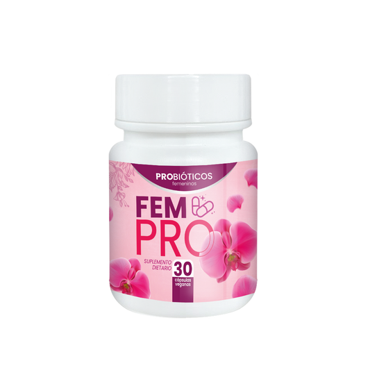 FEM PRO – Probióticos y Prebióticos Femeninos | 30 Cápsulas